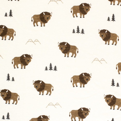 Hudson Baby Cotton Toddler Pillow Case, Wild Buffalo