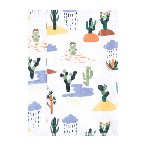 Hudson Baby Cotton Flannel Burp Cloths, Fun Desert 7 Pack