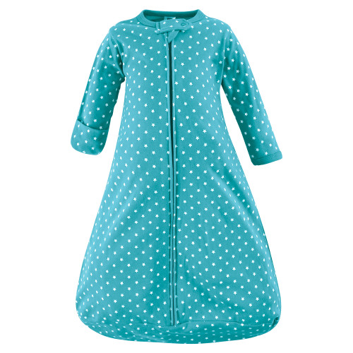 Hudson Baby Cotton Long-Sleeve Wearable Sleeping Bag, Sack, Blanket, Happy Planets Long Sleeve