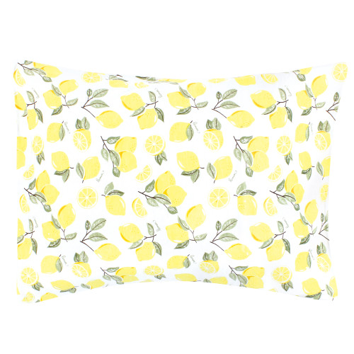 Hudson Baby Cotton Toddler Pillow Case, Lemon