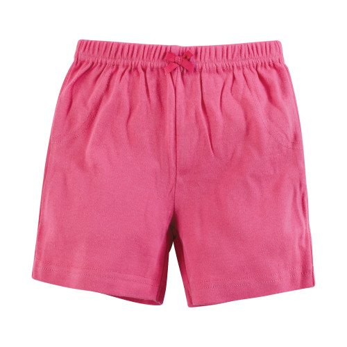 Hudson Baby Shorts Bottoms 4-Pack, Pink Roses