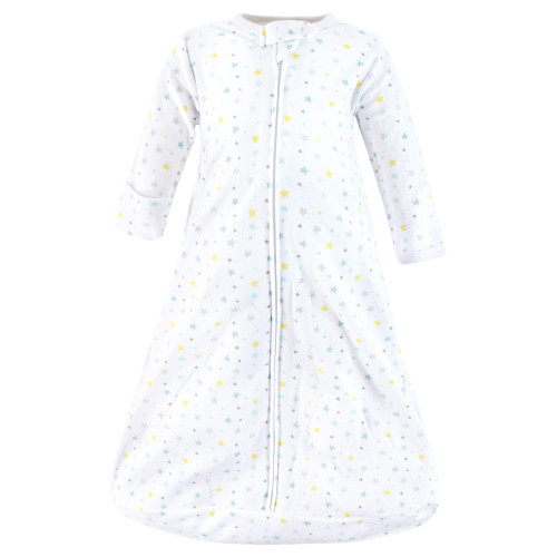 Hudson Baby Cotton Long-Sleeve Wearable Sleeping Bag, Sack, Blanket, Neutral New Elephant Long Sleeve