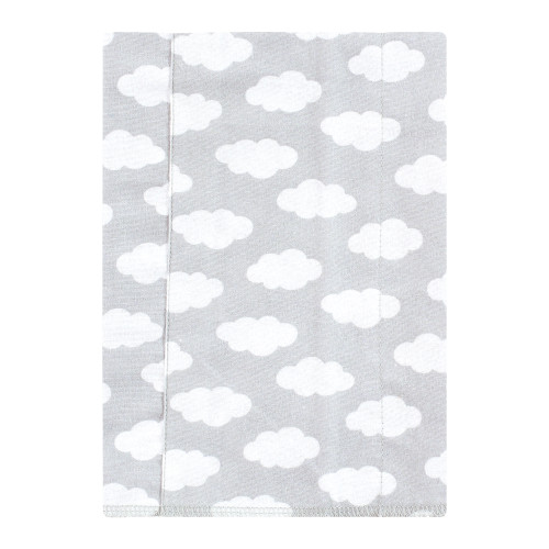 Hudson Baby Cotton Flannel Burp Cloths, Teal Elephant 7 Pack