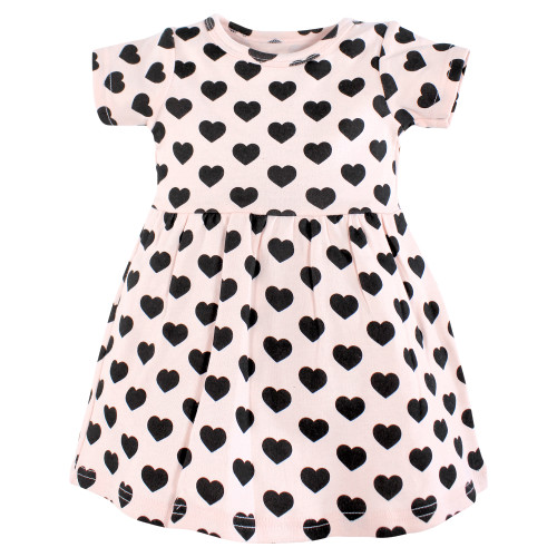 Hudson Baby Cotton Dresses, Leopard And Hearts