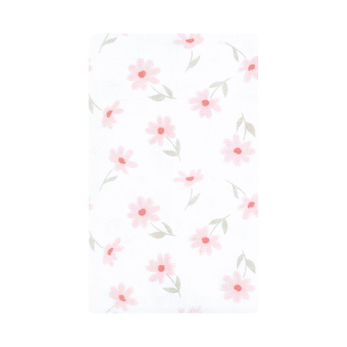 Hudson Baby Cotton Flannel Burp Cloths, Pink Honey Bunny 10 Pack