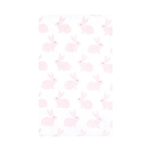 Hudson Baby Cotton Flannel Burp Cloths, Pink Honey Bunny 10 Pack