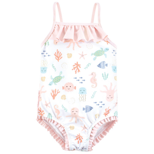 Hudson Baby Baby and Toddler Swimsuit, Pastel Sea 1