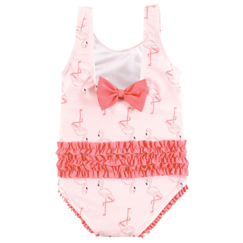 Hudson Baby Baby and Toddler Swimsuit, Pink Flamingo 1