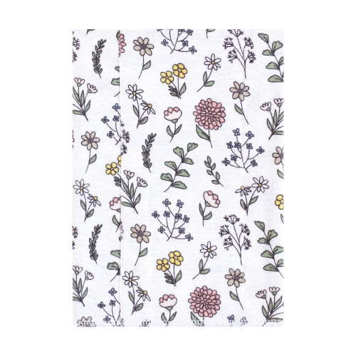 Hudson Baby Cotton Flannel Burp Cloths, Dandelion Wish 4 Pack