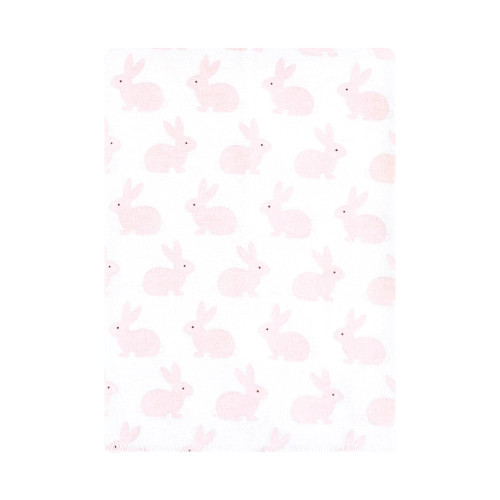 Hudson Baby Cotton Flannel Burp Cloths Bundle, Pink Honey Bunny
