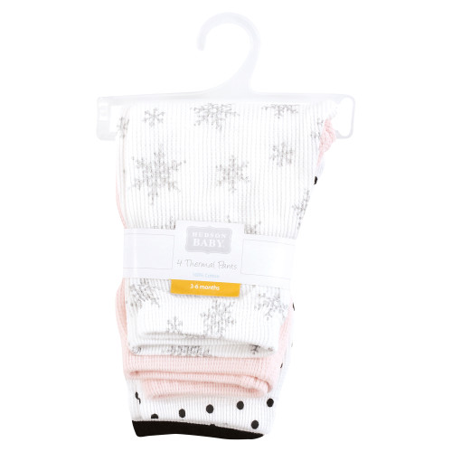 Hudson Baby Thermal Tapered Ankle Pants 4pk, Snowflake