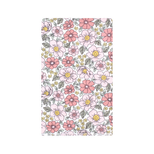 Hudson Baby Cotton Flannel Burp Cloths, Pink Yellow Pretty Floral 10 Pack
