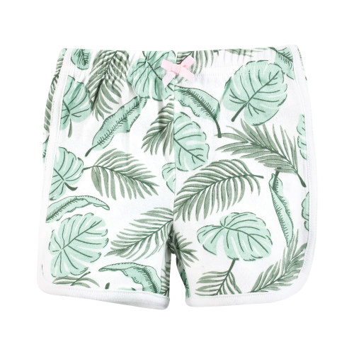 Hudson Baby Shorts Bottoms 4-Pack, Palm Flamingo