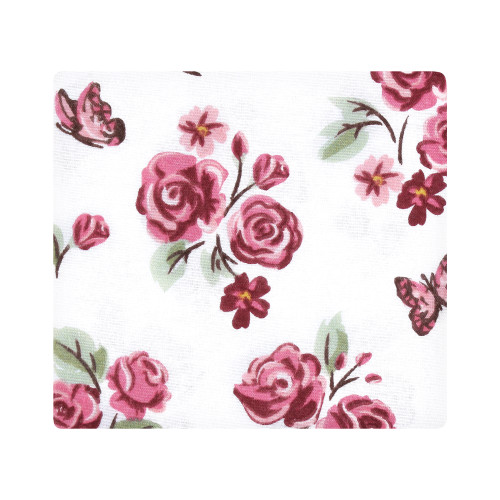 Hudson Baby Cotton Flannel Receiving Blankets Bundle, Sweet Roses
