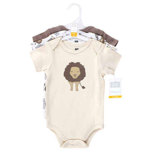 Hudson Baby Cotton Bodysuits, Safari Lion