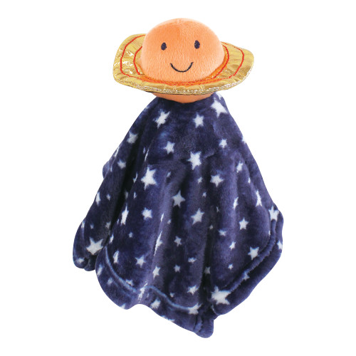 Hudson Baby Animal Face Security Blanket, Happy Planets 3-Pack