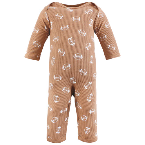 Hudson Baby Thermal Coveralls 2pk, Football