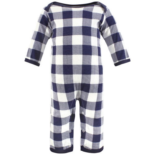 Hudson Baby Thermal Coveralls 2pk, Football