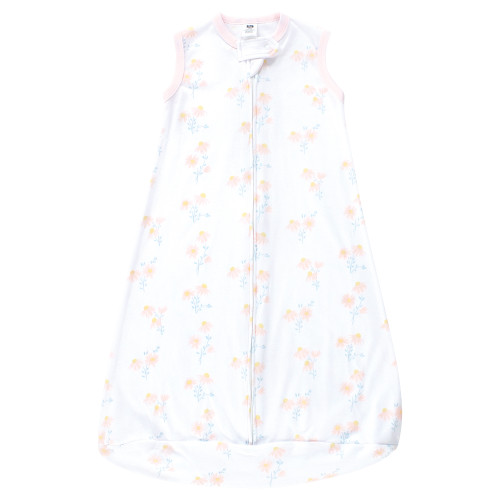 Hudson Baby Cotton Long-Sleeve Wearable Sleeping Bag, Sack, Blanket, Mixed Daisy Sleeveless