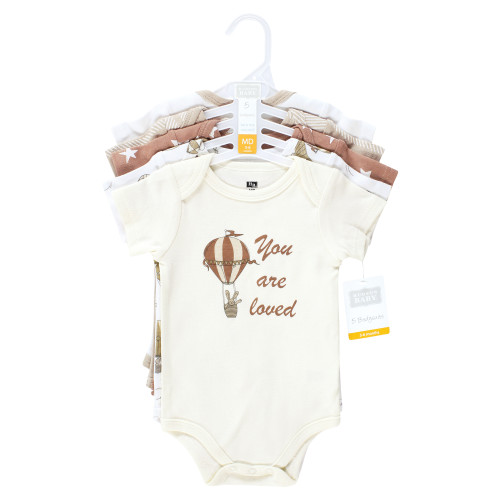 Hudson Baby Cotton Bodysuits, Hot Air Balloon