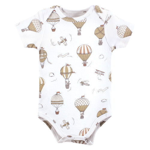 Hudson Baby Cotton Bodysuits, Hot Air Balloon