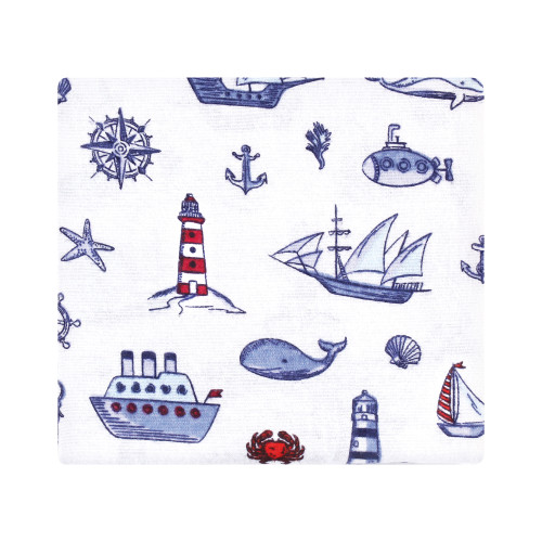 Hudson Baby Cotton Flannel Receiving Blankets, Lighthouse
