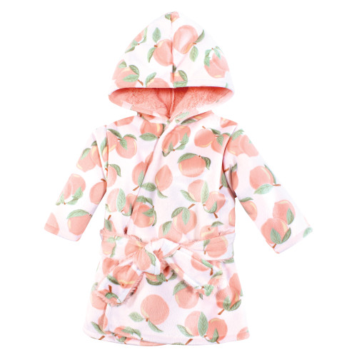 Hudson Baby Mink with Faux Fur Lining Pool and Beach Robe Cover-ups, Peach