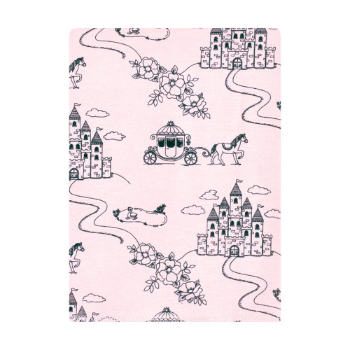 Hudson Baby Cotton Flannel Burp Cloths Bundle, Fairytale Princess