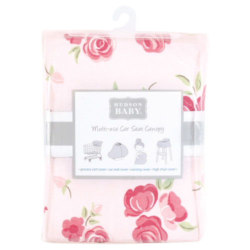 Hudson Baby Multi-use Car Seat Canopy, Blush Rose