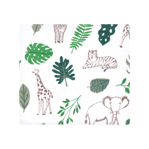 Hudson Baby Cotton Flannel Receiving Blankets, Jungle