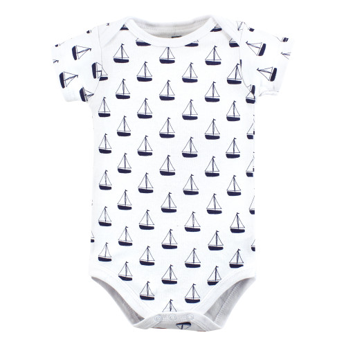 Hudson Baby Cotton Bodysuits, Sailboat Polo