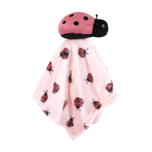 Hudson Baby Animal Face Security Blanket, Butterfly 3-Pack