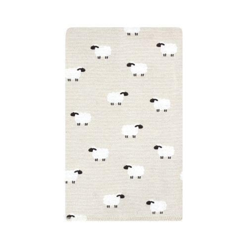 Hudson Baby Cotton Flannel Burp Cloths, Taupe Sheep 10 Pack