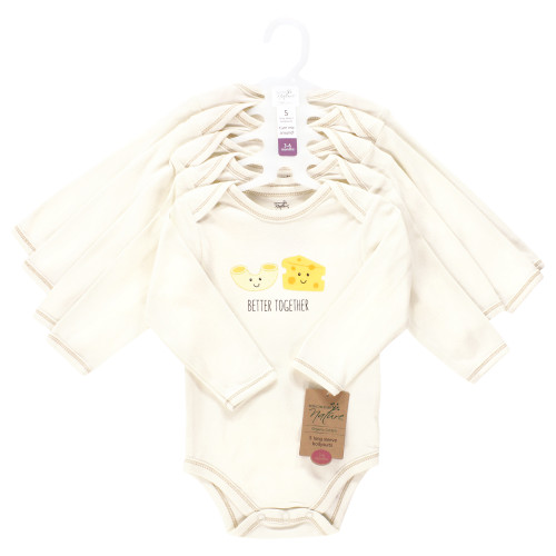 Touched By Nature Organic Cotton Long-Sleeve Bodysuits, Better Together