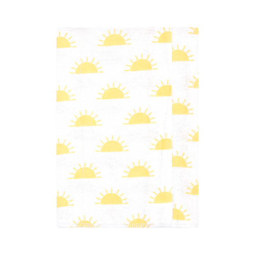 Hudson Baby Cotton Flannel Burp Cloths, Sunshine And Rainbows 7 Pack