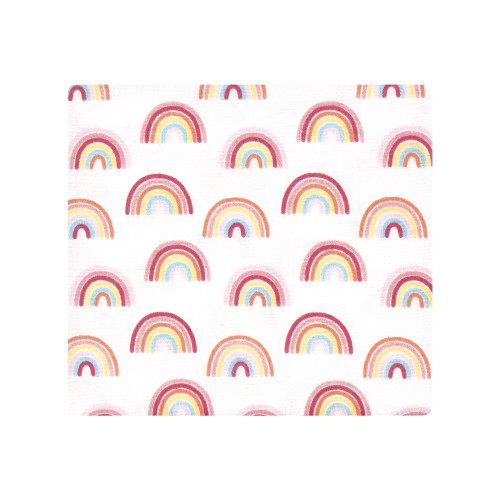 Hudson Baby Cotton Flannel Receiving Blankets Bundle, Sunshine And Rainbows