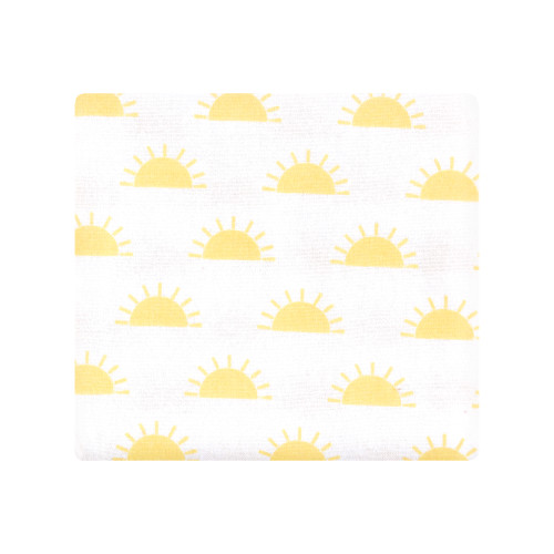 Hudson Baby Cotton Flannel Receiving Blankets Bundle, Sunshine And Rainbows