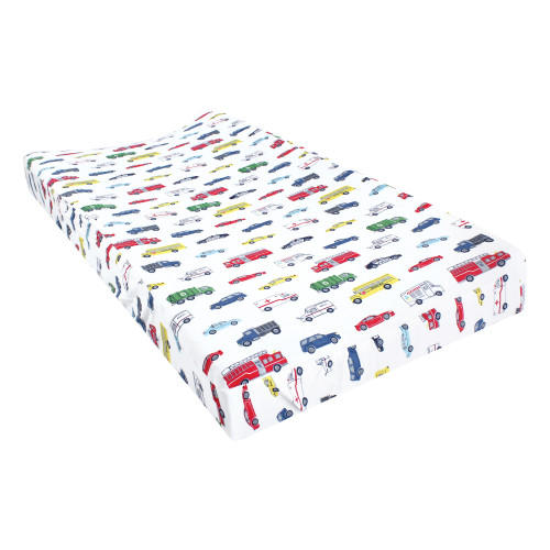 Hudson Baby Cotton Changing Pad Cover, Going Places