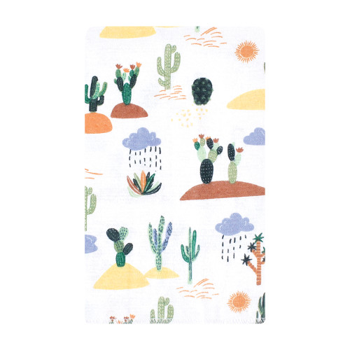 Hudson Baby Cotton Flannel Burp Cloths, Fun Desert 10 Pack