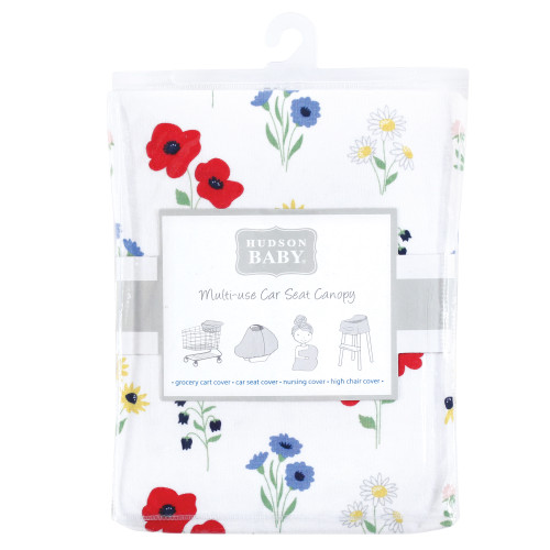 Hudson Baby Multi-use Car Seat Canopy, Wildflower
