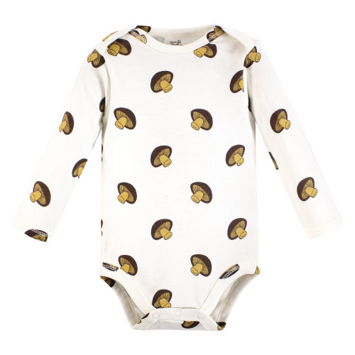 Touched By Nature Organic Cotton Long-Sleeve Bodysuits, Fruits And Veggies