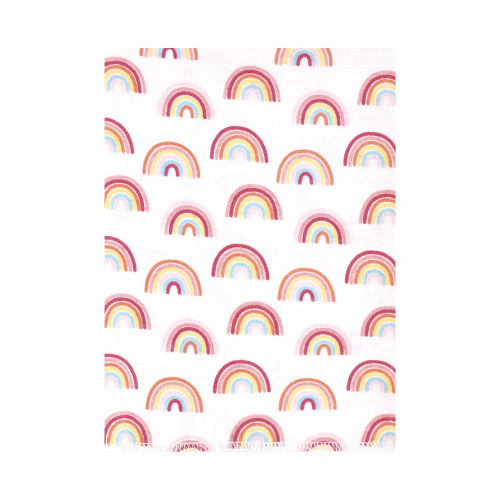 Hudson Baby Cotton Flannel Burp Cloths Bundle, Sunshine And Rainbows