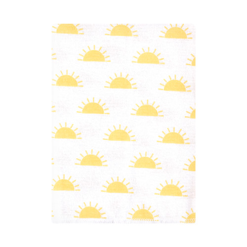 Hudson Baby Cotton Flannel Burp Cloths Bundle, Sunshine And Rainbows