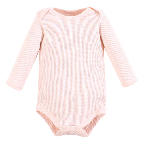 Hudson Baby Thermal Long Sleeve Bodysuits, Snowflake