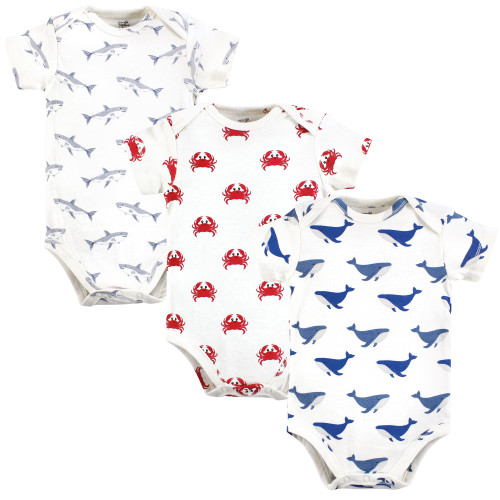 Touched By Nature Organic Cotton Bodysuits, Mystic Sea Creatures