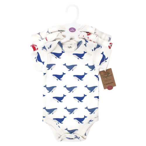 Touched By Nature Organic Cotton Bodysuits, Mystic Sea Creatures