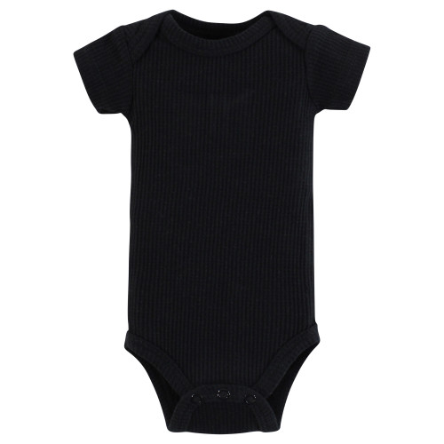 Hudson Baby Thermal Preemie Layette Set 4pc, Black White Dots Short Sleeve 1