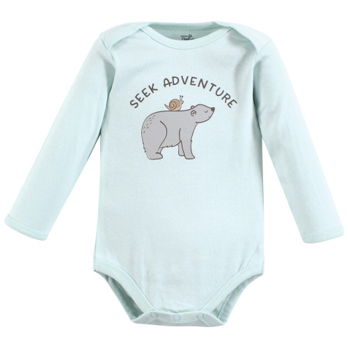 Touched By Nature Organic Cotton Long-Sleeve Bodysuits, Dreamy Woodland