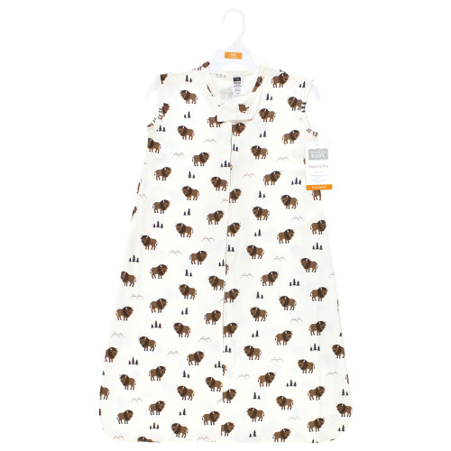 Hudson Baby Cotton Sleeveless Wearable Sleeping Bag, Sack, Blanket, Wild Buffalo