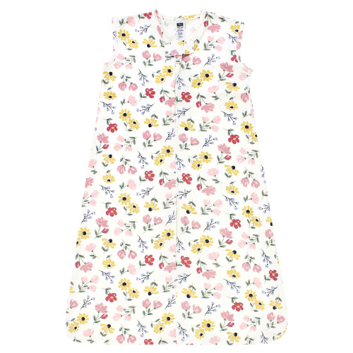 Hudson Baby Cotton Sleeveless Wearable Sleeping Bag, Sack, Blanket, Soft Painted Floral